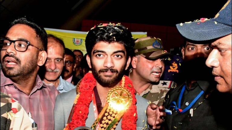 Gukesh Dommaraju Triumphs as Youngest Chess World Champion, Receives Heroic Welcome